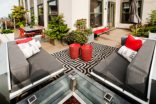 Terrace of Manhattan condo property